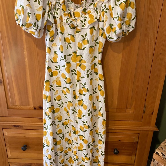 Reformation Marley Dress Lemonade NWT - Picture 7 of 13